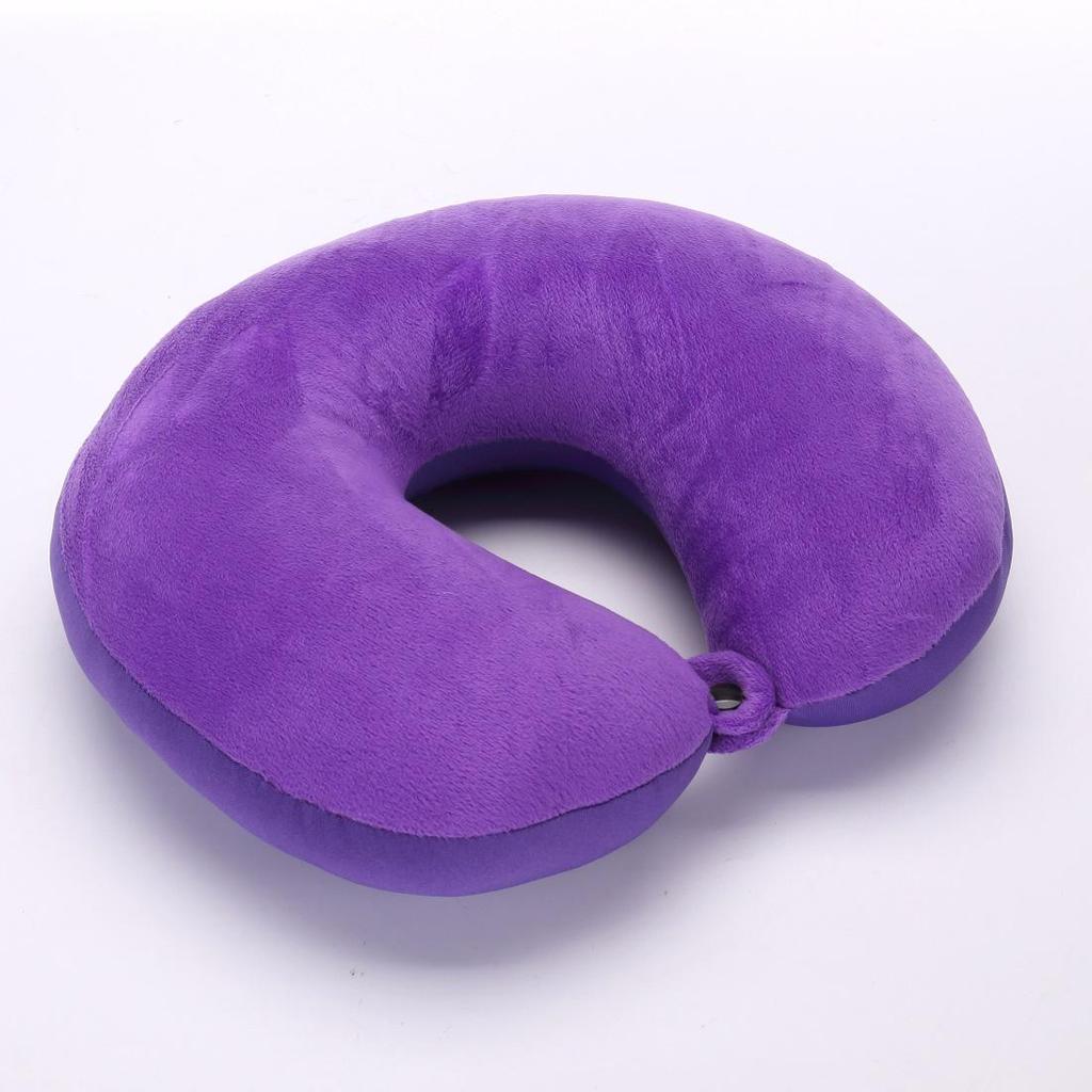 Almohada de Viaje en Forma de U para Cuello y Respaldo de Partículas de Espuma