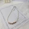 Fashion Shell Necklace with Beads Dopamine Natural Bead Necklace for Women