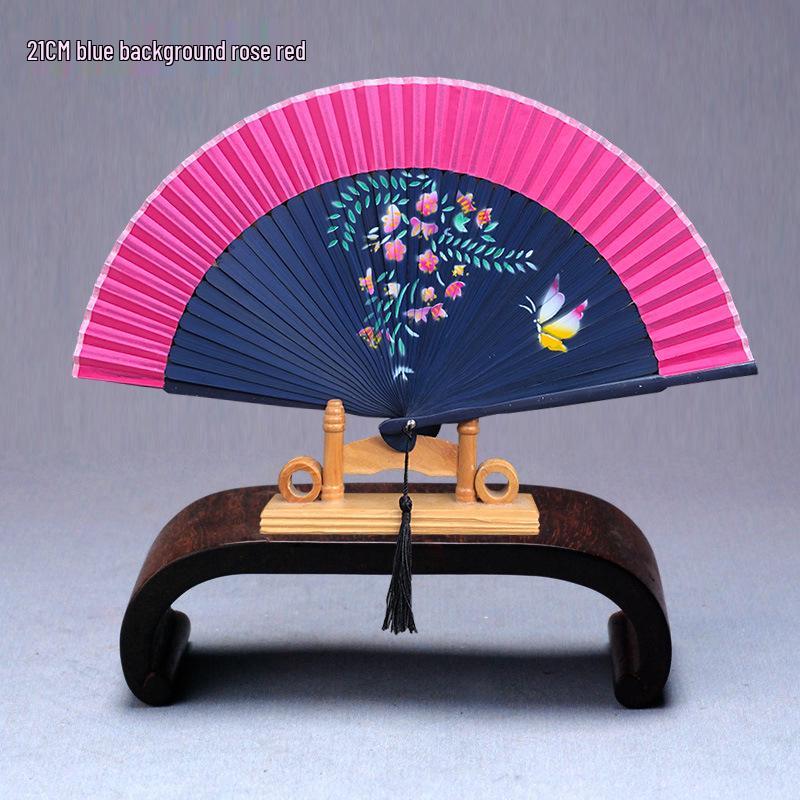 Evantai pliabil din bambus în stil chinezesc pentru Hanfu sau dans