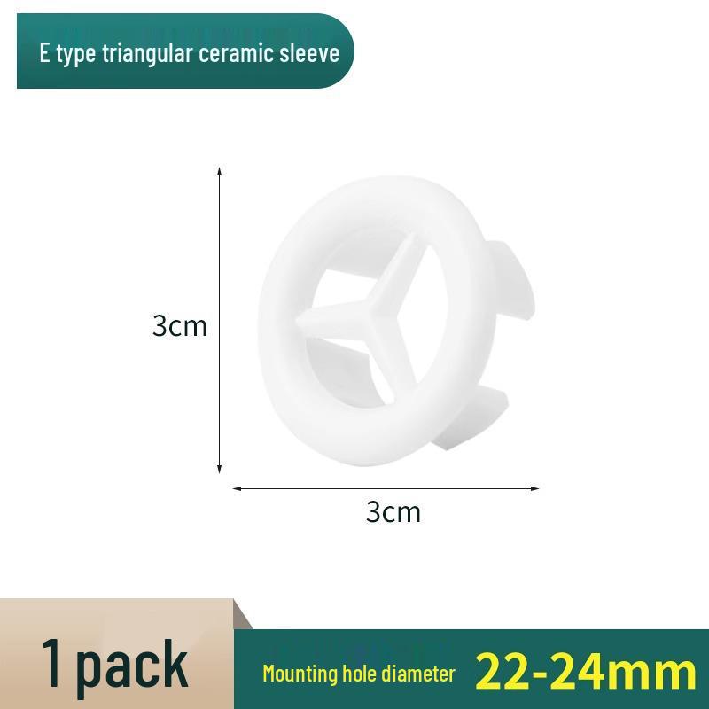 Universal Ceramic Overflow Hole Cover & Stopper for Bathroom/Kitchen Basins