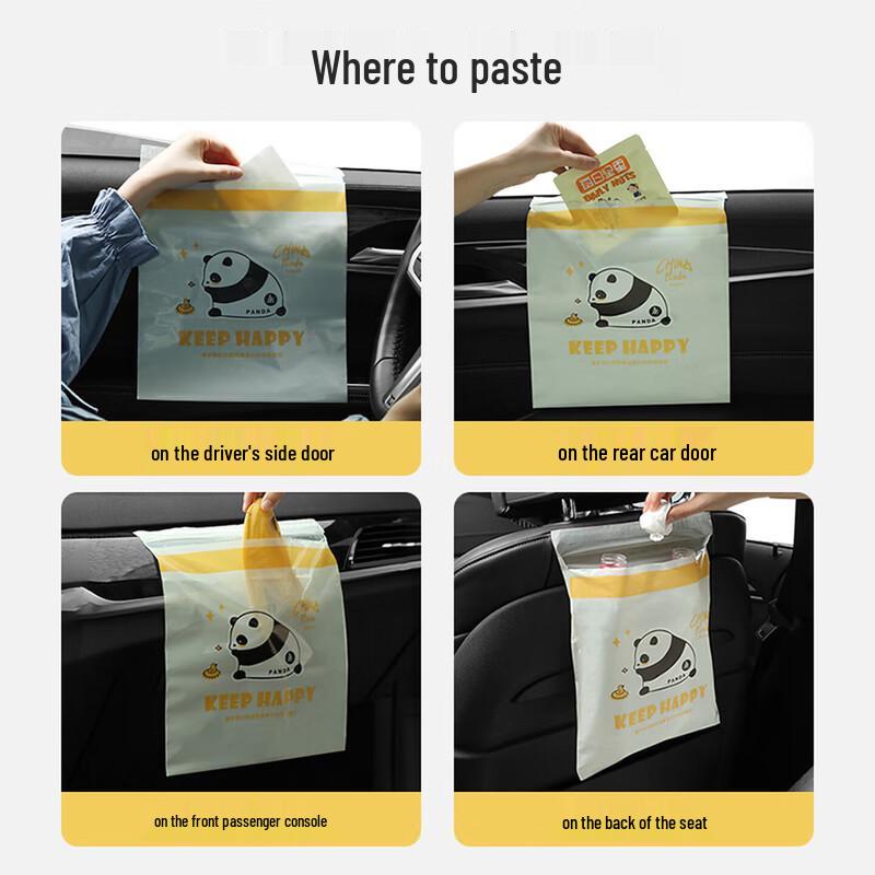 Disposable Car Trash Bags with Adhesive