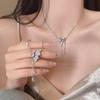 2025 Versatile Beaded Butterfly Necklace for Women - Pearl Clavicle Chain, Retro Style Accessories