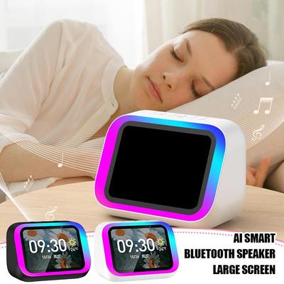 JYL Speaker BT AI Assistant Screen Alarm Clock