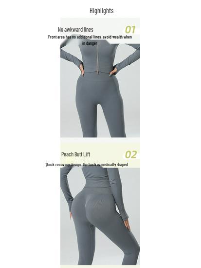 European & American Women's Seamless High Waist Yoga Pants - Tummy Control, Hip Lift, Nude Feel, Quick-Drying, Tight Fit for Cycling & Fitness.