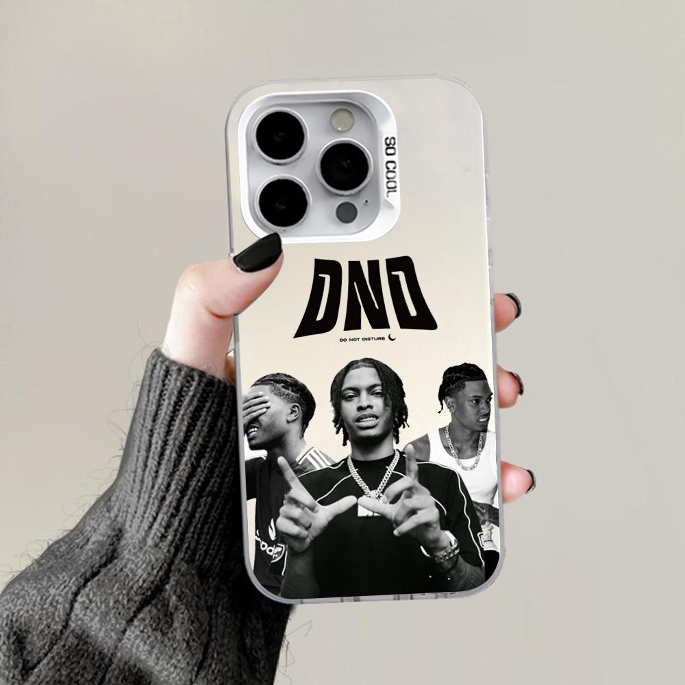 Rapper Nemzzz 2MS DND Phone Case For iPhone 16,15,14,13,12,11,Pro,Max,Plus,Mini,XS,SE Anti Fall Gray Silver Matte Hard Bumper