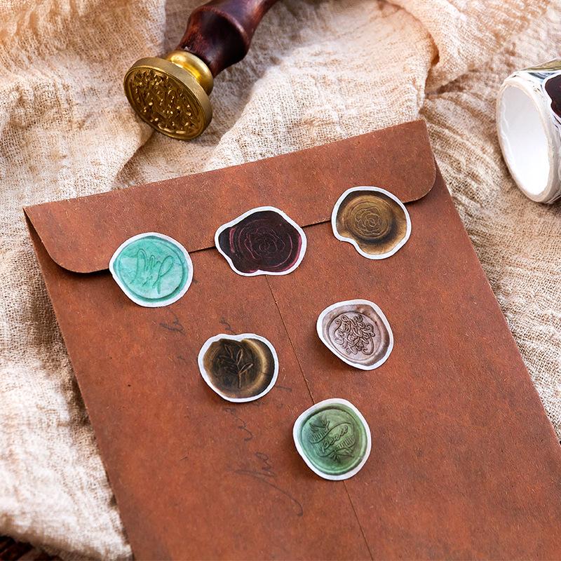 Autumn Evening Song Washi Tape Series: Irregular Collage Retro Journal Stickers - 9 Designs for DIY Decoration