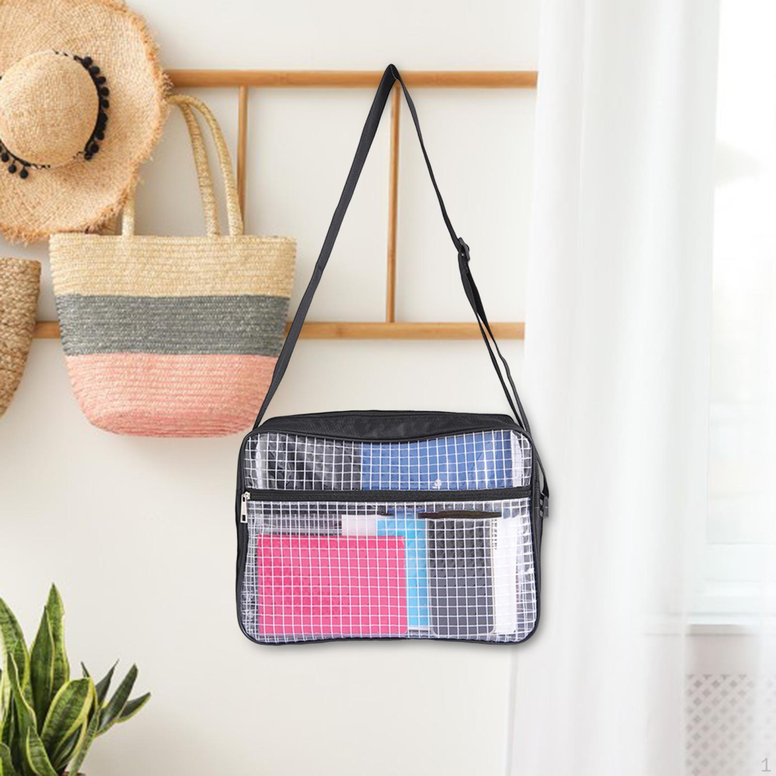 

Прозрачная сумка для стадиона, мероприятие, кроссбоди, повседневная, прозрачная, водонепроницаемая, сумка из ПВХ XL