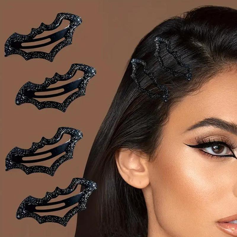 10Pcs Halloween Bat Hairpins Set Multi-Color Cute  Accessories For Women Girls Party Hair Styling Essentials Ideal Gift