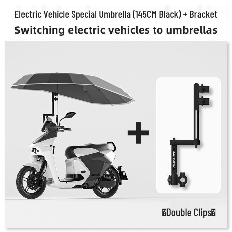 Reinforced E-bike & Scooter Enlarged Sunshade Umbrella