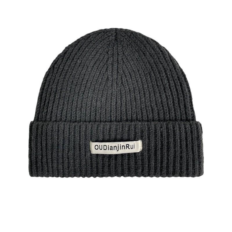 Thick Knitted Hat with Big Head Circumference and Small Face Small Woolen Hat To Prevent Cold and Keep Warm Ear Protecting Head Covering Cold Hat