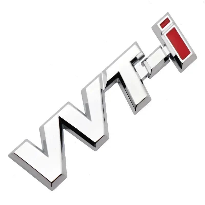 3D Metal VVTi Logo Letter Car Fender Emblem Rear Trunk Badge For Toyota Camry Corolla Yaris RAV4 Auris VVT I Sticker Accessories