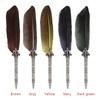 1 Set Multicolor Retro Quill Dip Pen Feather   Gift Writing Tools Office School Supply