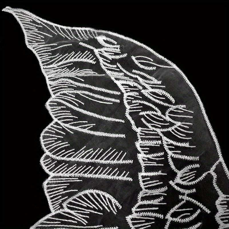 1PC Butterfly Wings Embroidered Cloth Attached Collar Cape Design Handmade DIY Jewelry Materials for Shooting Set Decoration