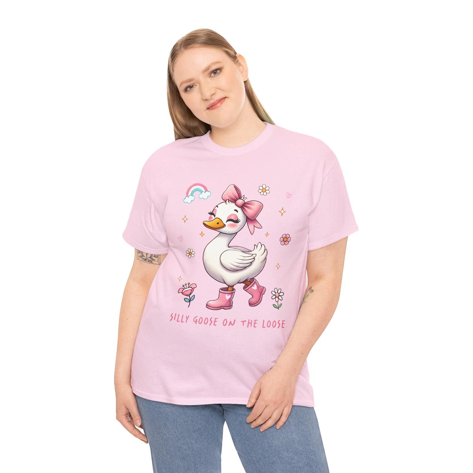 

Silly Goose on the Loose T-Shirt | Blooming Flowers & Spring Enthusiast Tee 3XL