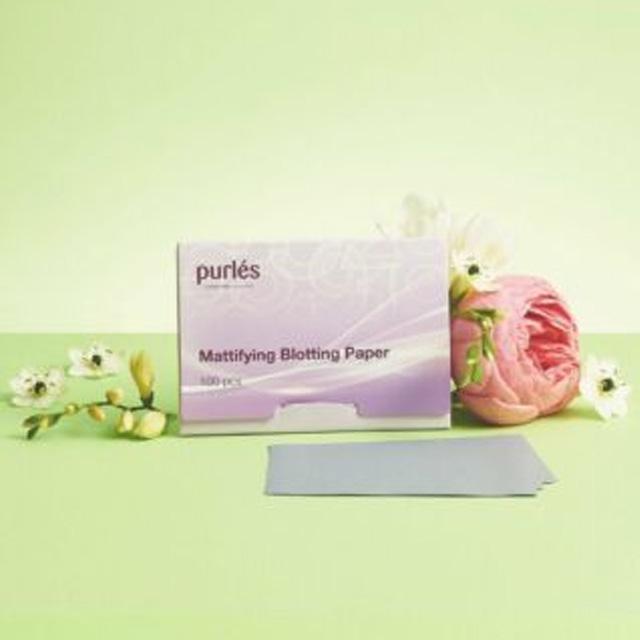 Purles mattifying blotting paper - natychmiastowy efekt matowej skóry