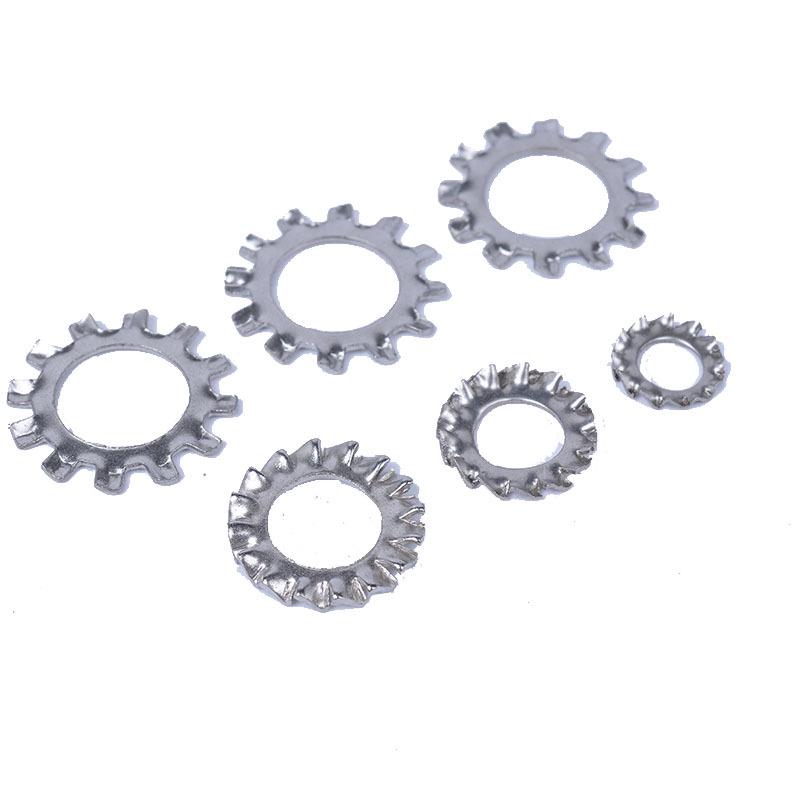 304 Stainless Steel Serrated Washer - Inner & Outer Tooth Chrysanthemum Washer (M2.5-M10)