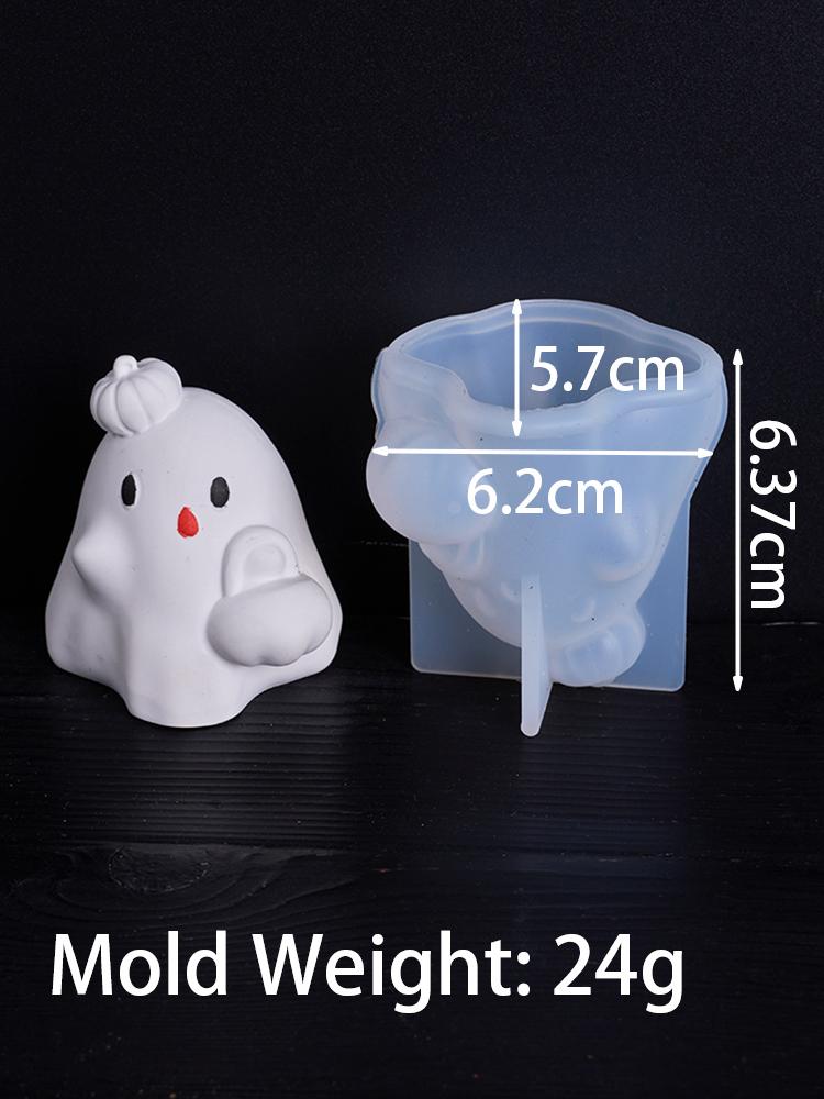 

3D Pumpkin Ghost Silicone Mold DIY Halloween Ornaments Candle Molds Aromath Soap Plaster Resin Craft Making Home Holiday Decor
