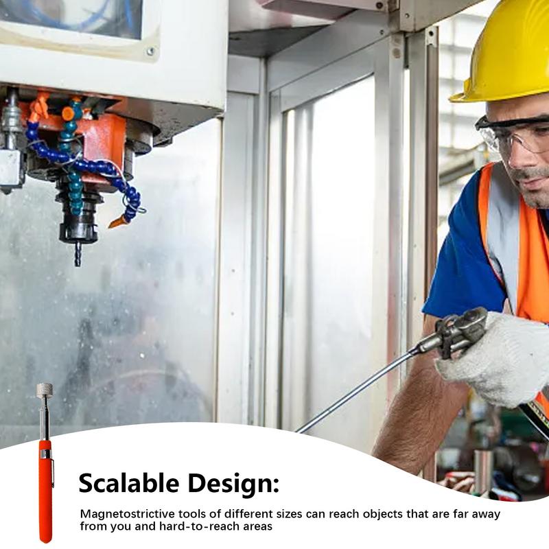 Teleskopischer Magnetstab Teleskopisches Magnet-Aufnahmewerkzeug Leichter Metall-Saugstab Zubehör für Fahrzeuginspektionswerkzeuge