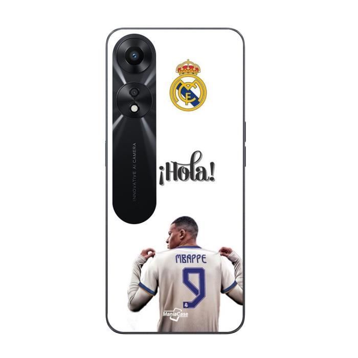 Coque - MANIACASE - Oppo A78 5G - Kylian Mbappe - Noir - Souple