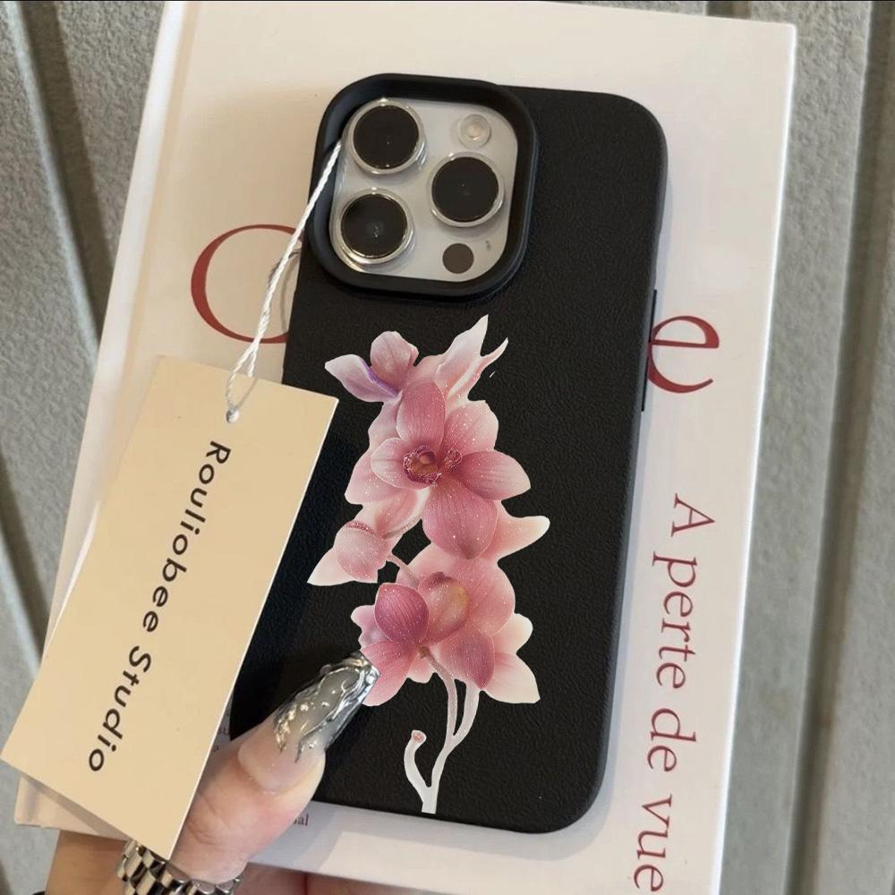 Magnifique Housse de Téléphone Motif Cuir Litchi Fleurs de Luxe Pour Redmi Note 14 13 12 11 10 9 8 Pro Plus 4G 5G Coque antichoc