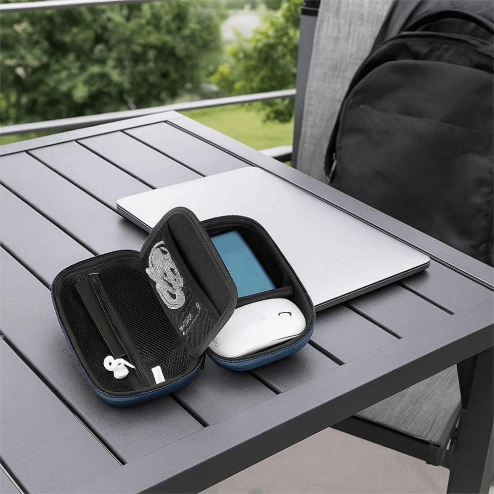 Portable Travel Organizer Double Layered Bag Organizer Digital Accessories Storage Bag  Outdoor