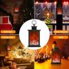 LED Lantern Fireplace Flameless Log Fire Flicker Flame Christmas Decoration Lamp
