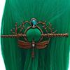 Vintage Dragonfly Hair Stick Women Fashion Viking Antique Hair Pin Elegant Updo Accessory