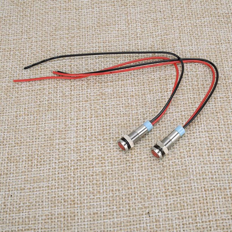 

2Pcs Ultra Small Cafe Racer Motorcycle Red LED Brake & Running Tail Lights Lamp