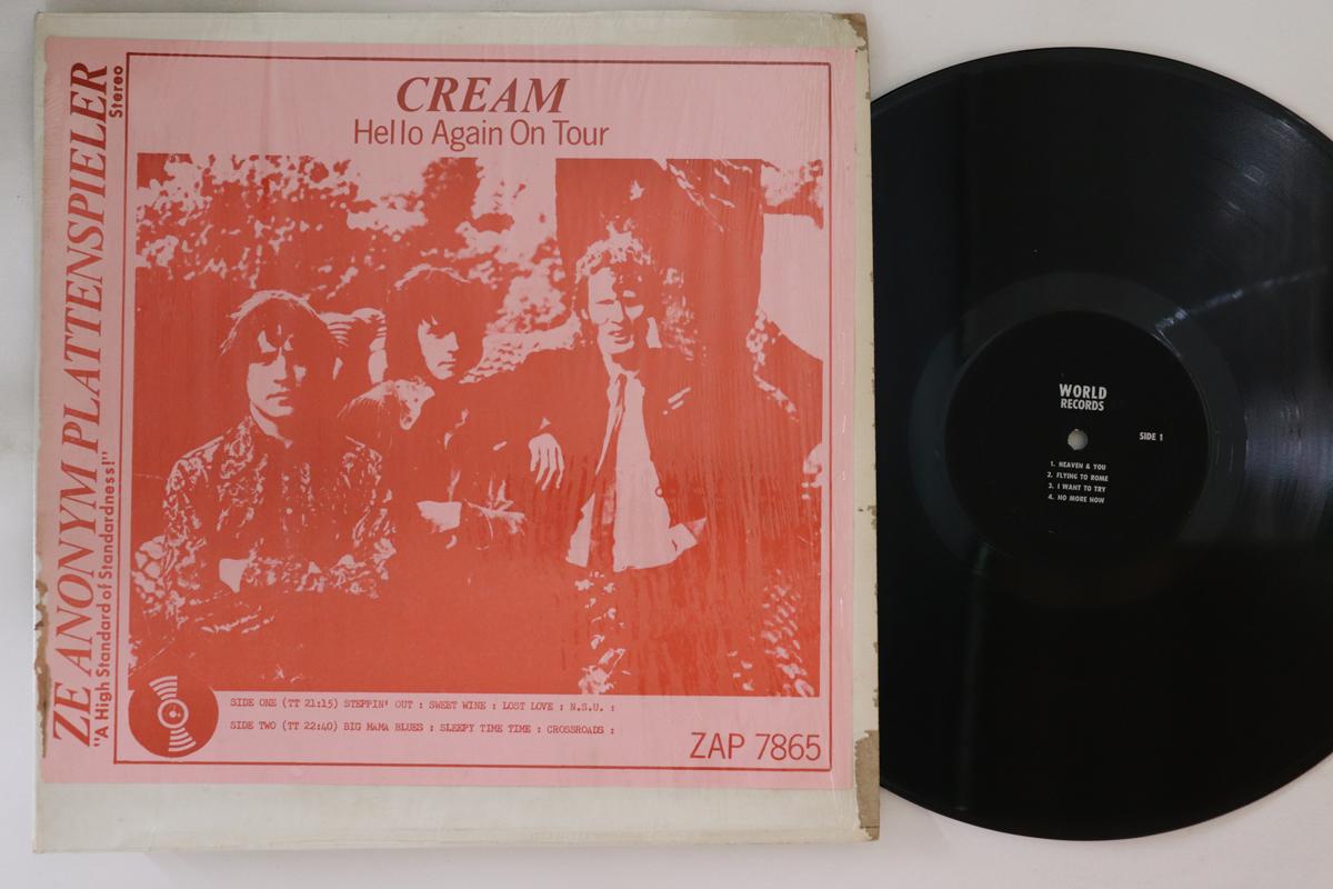 

LP Record CREAM - Hello Again On Tour ZAP7865 ZE ANOYM PLATTE US Rock Used