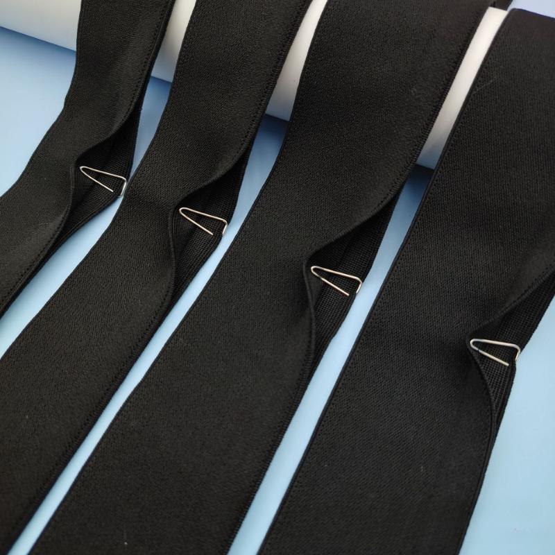 25/30/40/50mm Nylon Elastic Bands Y-shaped Open Edge Exposed Waistband Stretch Webbing Pants Dress DIY Sewing Accessories