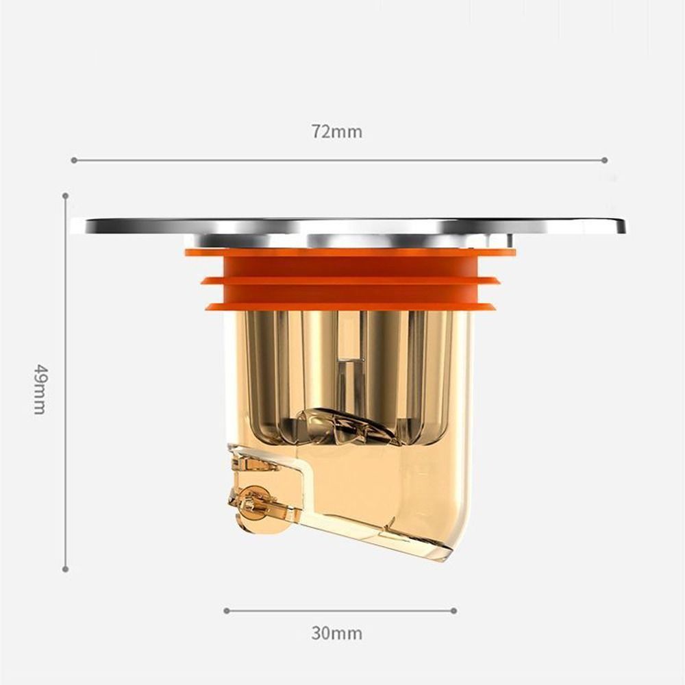 Self-Closing Floor Drain Core Odor Prevention Floor Strainer Cover Shower Drain Filter Bathroom