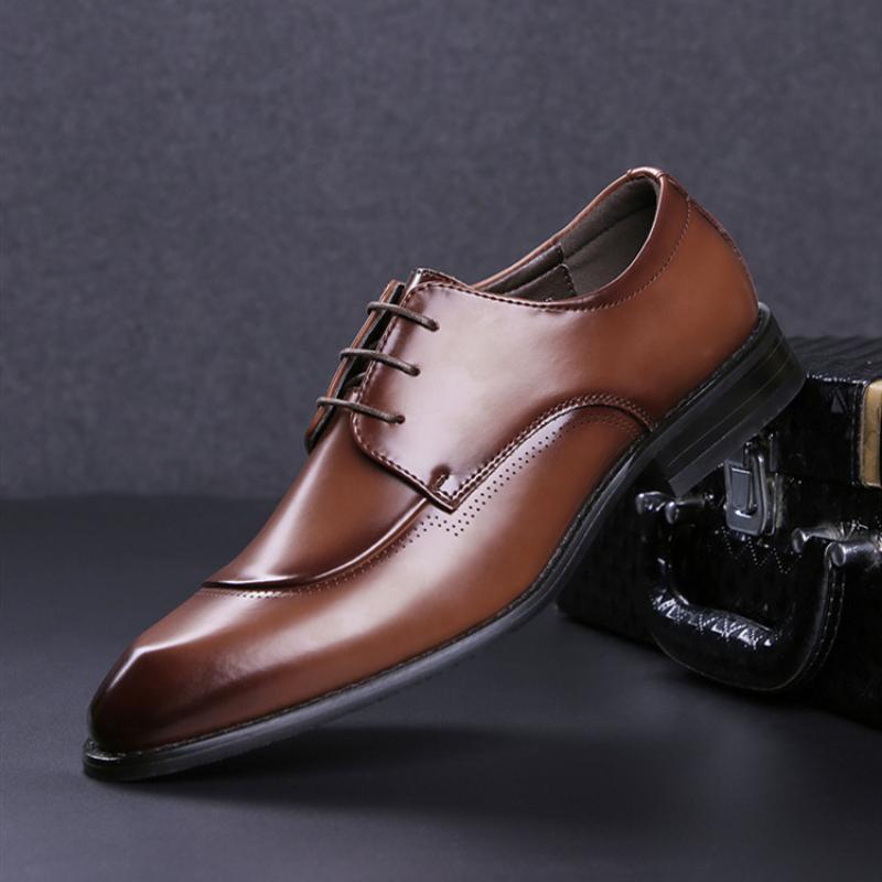 2024 2024 Lace Up Derbies Shoes 2024 Men Leather Shoes 2024 Business Casual Shoes Wedding Party Shoes Oxford Shoes for Men