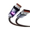 New Fast Charging Cable with Colorful Lights for Samsung, iPhone 16/15, Huawei, Type-C
