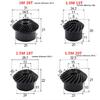 1:1 Roată dințată conică spirală de oțel de precizie 1M 30T 6MM 1.5M 15/18/20/22/24/25 Dinți 2M 15/18/20 Dinți Oțel Carbon ROATĂ BUNĂ