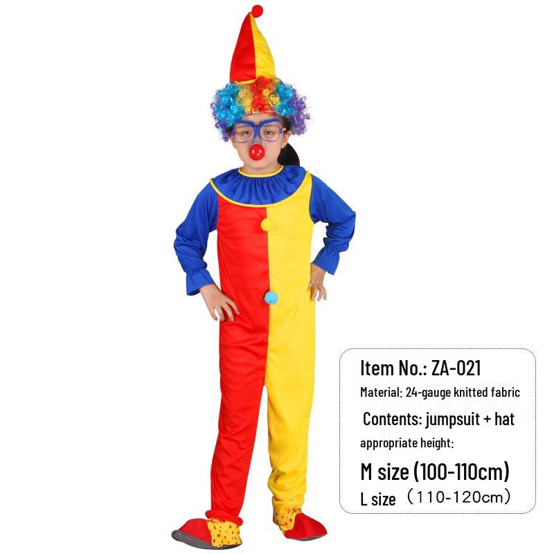 

Children s Festival Clown Costume - Dress-up & Cosplay Outfit for Performances M (110-120 cm)
