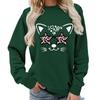 Leopard Print Round Neck Women's Hoodie - Autumn/Winter Casual Loose Fit, European Size