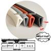 High-Temp Resistant Silicone U-Shaped Edge Seal Strip for Fiberglass Panel - Dustproof & Anti-Collision.