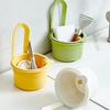 2IN1 Sink Drain Basket Faucet Hanging Filter Bag Adjustable Automatic Dumping Basket Sink Sponge Rack Kitchen Waste Collector