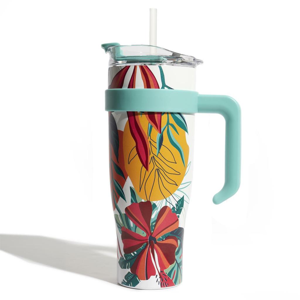 Miami Tropical Thermal Mug Blue
