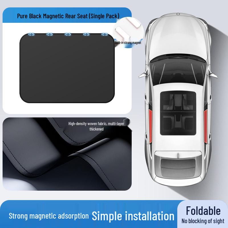 Car Rear Side Window Sunshade Curtains: Heat Insulation & Privacy Blackout