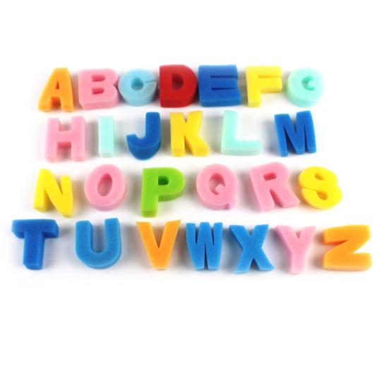 26Pcs/Set English Alphabet Letters Sponge Kids DIY Painting Crafts Education Toy