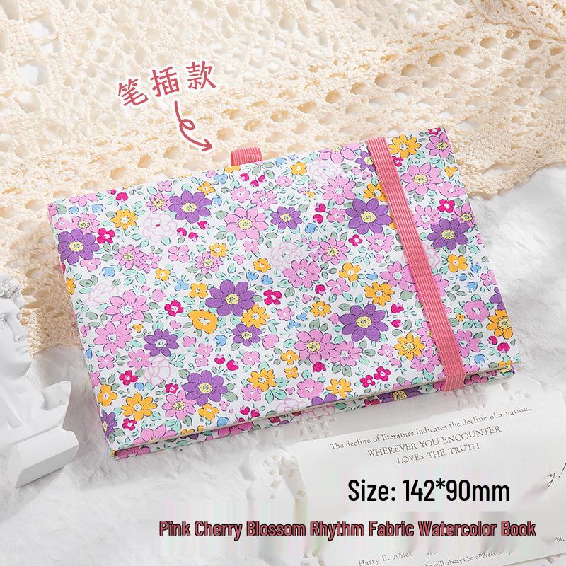 Mini Watercolor Walnut Box: Portable Travel Sketchbook & Palette