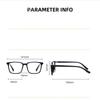 Transparent Tea Frame 1.56 Aspherical Lens Anti-Blue Light Single Vision Prescription Eyeglasses Women Men 0 -0.5 -0.75 To -6.0