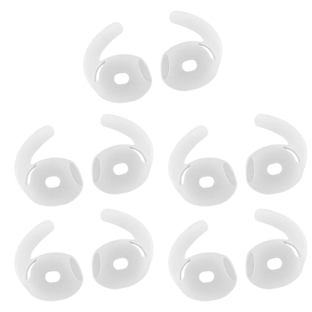 1/5Pair Soft Silicone Ear Pads Eartips Earphone Silicone Case In-ear Earbuds For 4 In Ear Earphones