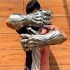 Etched Steel Gauntlet Gloves Gothic Knight Costume, 40.64 cm Gloves Pair Perfect Halloween Gift
