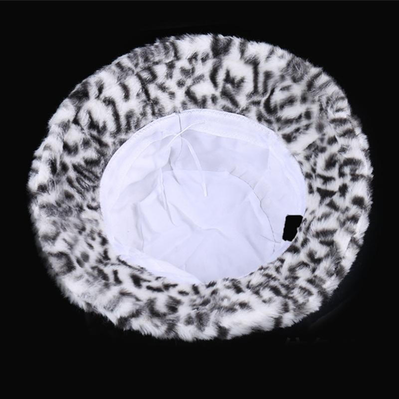 Winter Plush Bucket Hat Warm Fisherman Hat Outdoor Activity Fashionable Hat for Outdoor Activities and Daily Wear