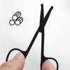 Round Tip Nose Hair Scissors Manual Facial Hair Trimmer Stainless Steel Eyebrow Grooming Scissors For  Safety Small Scissors