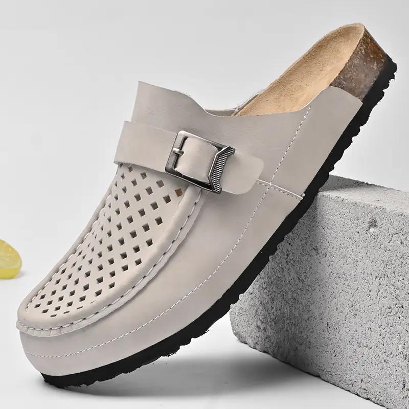 

2026 Classic Men s Soft Clogs Slippers Casual Sandals 39 песочный
