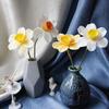 Artificial Daffodil Flowers 14.9 Inches Faux Narcissus Flower Spring Fake Flower Arrangement for Home Wedding Indoor Decor