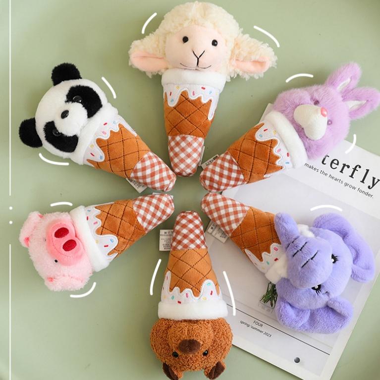 Ice Cream Plush Toys Animal Series Stuffed Doll Kawaii Desktop Decorative Toys Kids Dolls Toys Hobbies Collection Birthday Gift